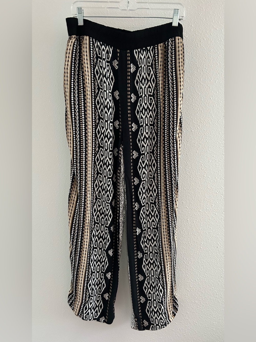 Matty M Geometric Wide-Leg Pants